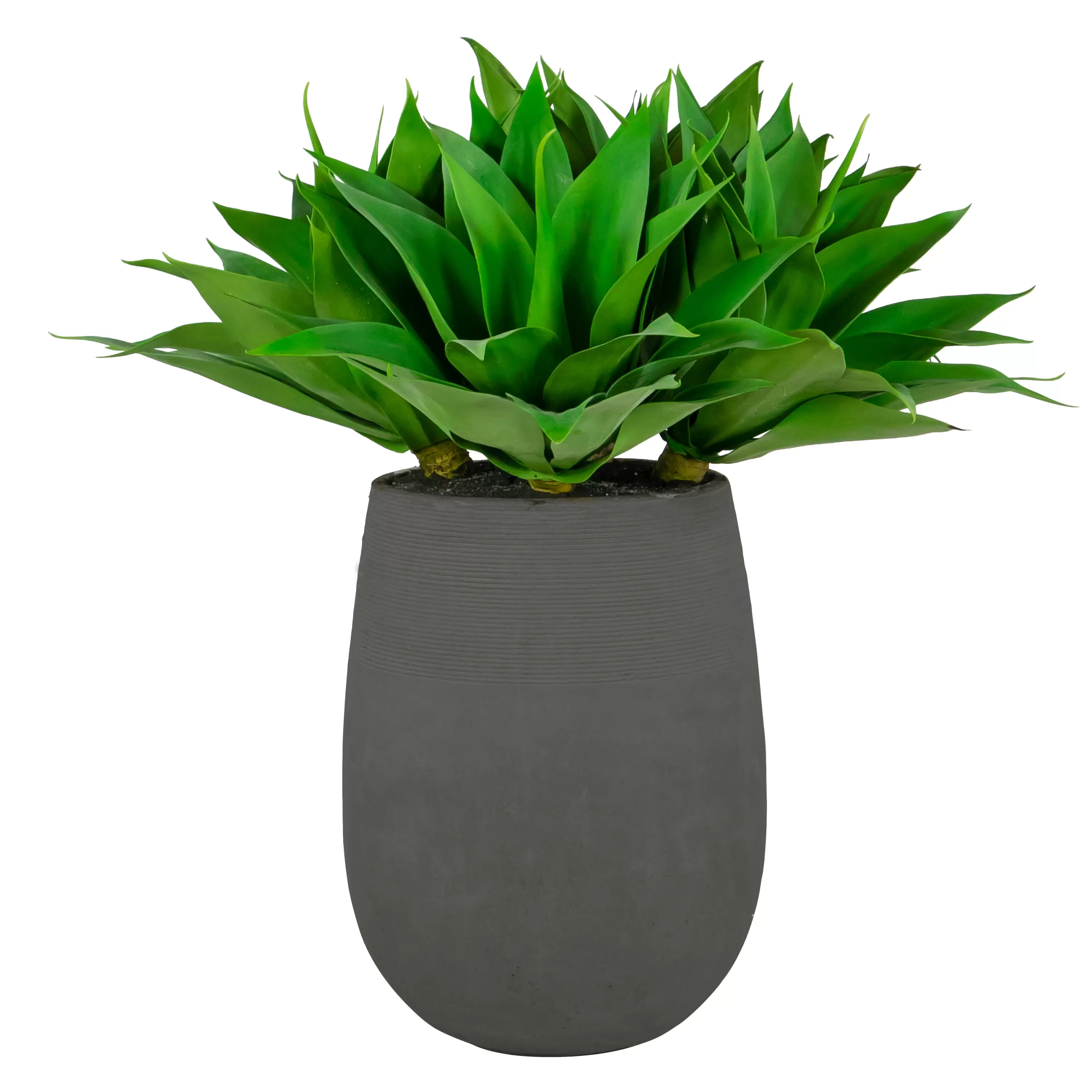 Hot Aloe in Stonecast Planter 35" Succulent Arrangements | Outdoor Patio