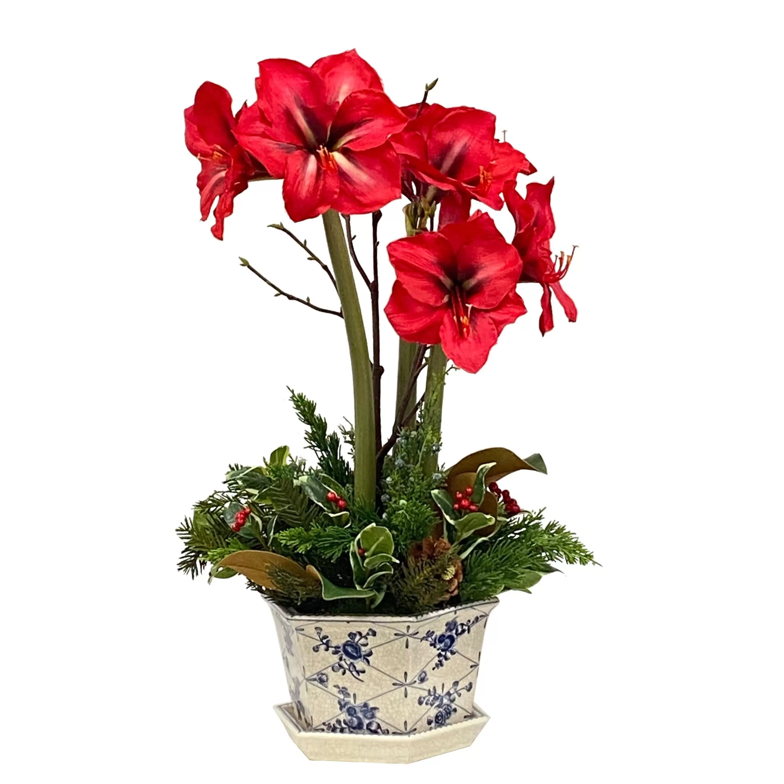 Best Sale Amaryllis Arrangement 17" Our Favorite Holiday Decor