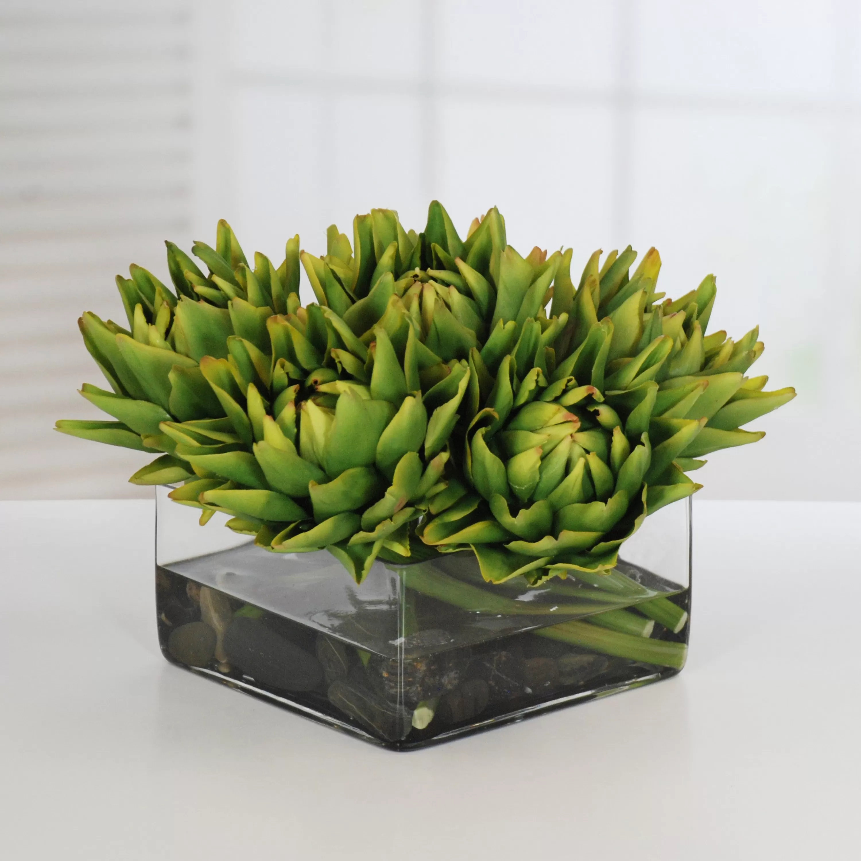 Best Sale ARTICHOKE IN VASE 14" Succulent Arrangements | Tabletop