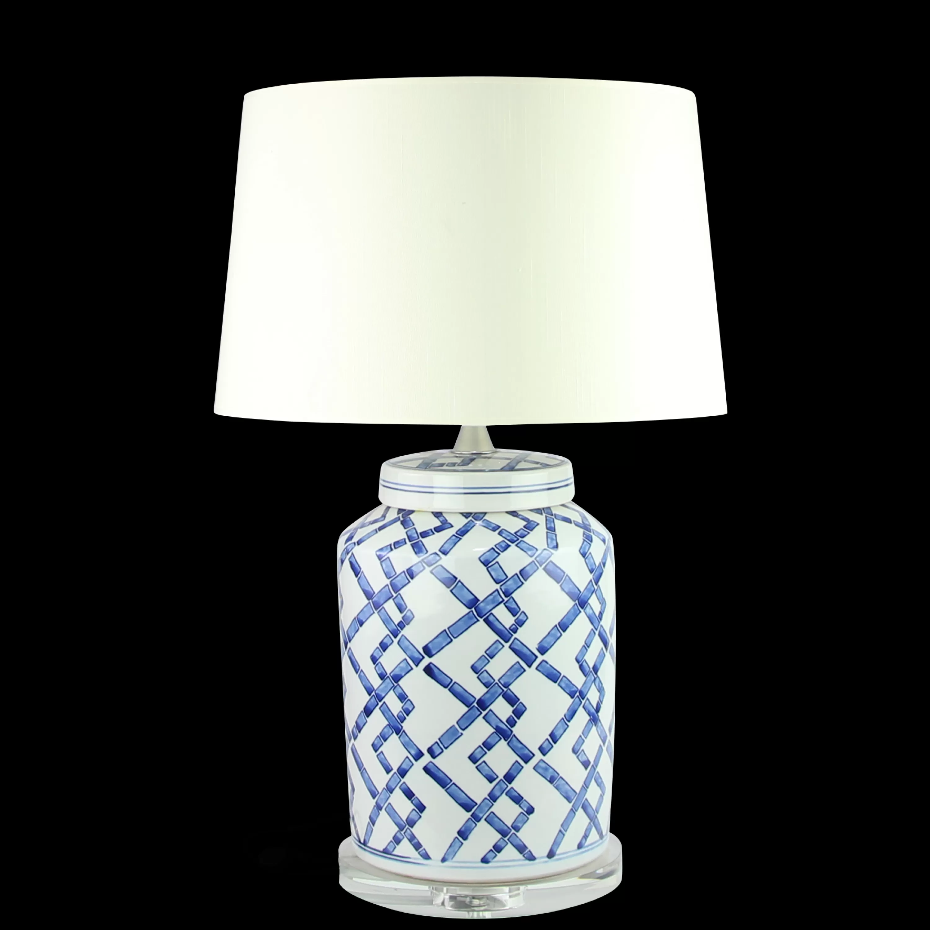 Cheap AND WHITE CERAMIC JAR TABLE LAMP 17" Lamps | Highland Park