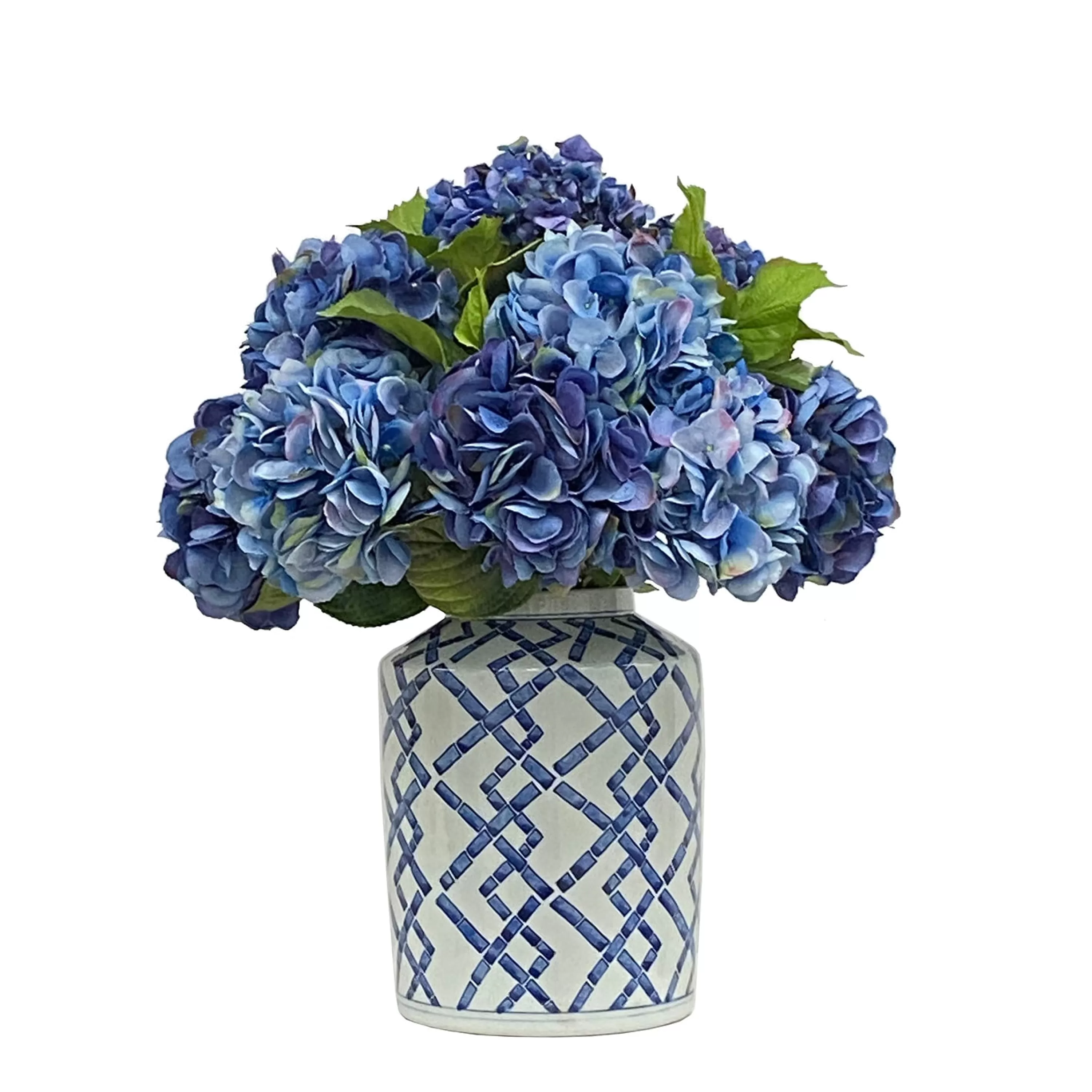 Clearance Hydrangea in Jar 24-inches tall Real Touch Floral Arrangements | Highland Park