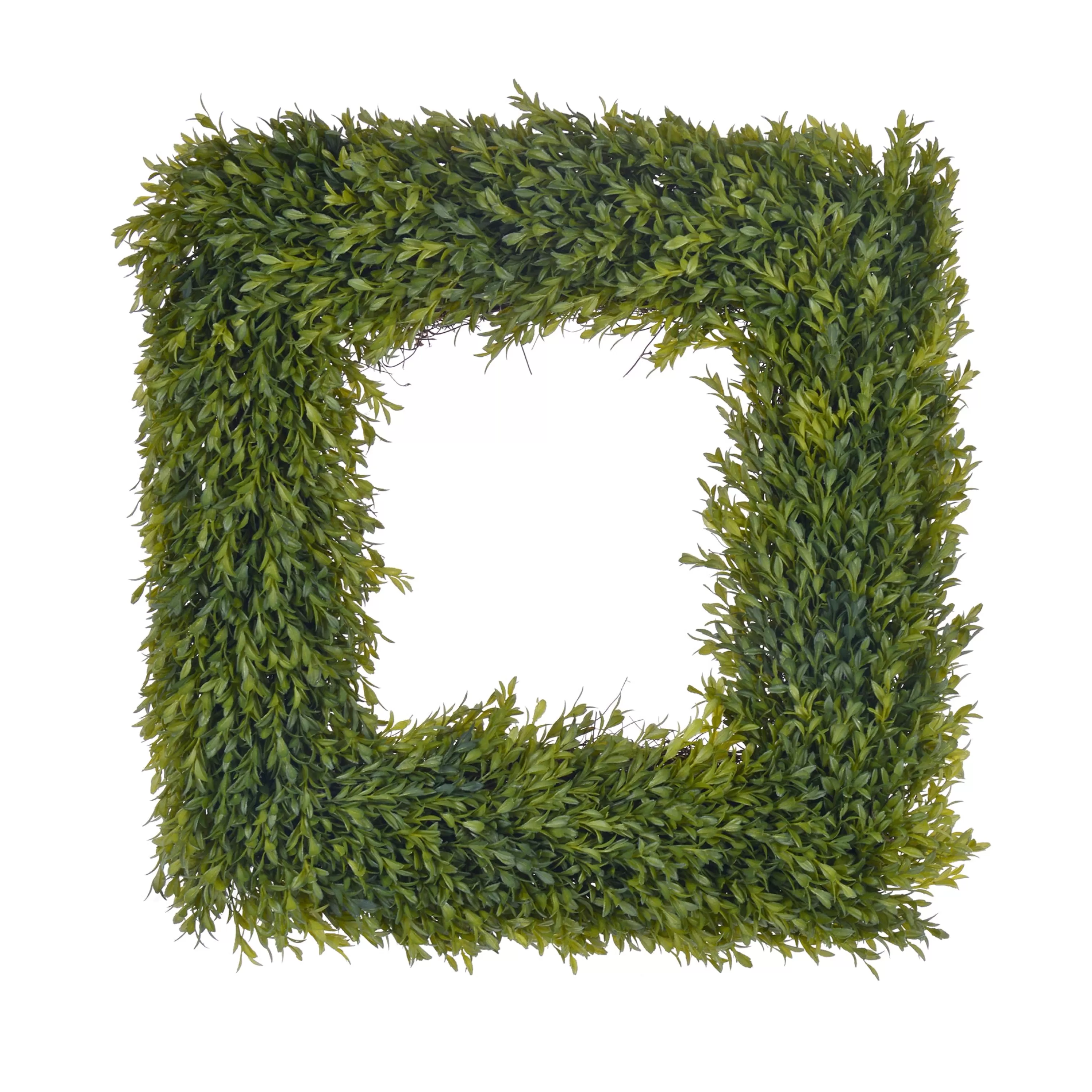 Cheap Boxwood Square Wreath 24'' Wreaths & Garlands | Wreaths & Garlands