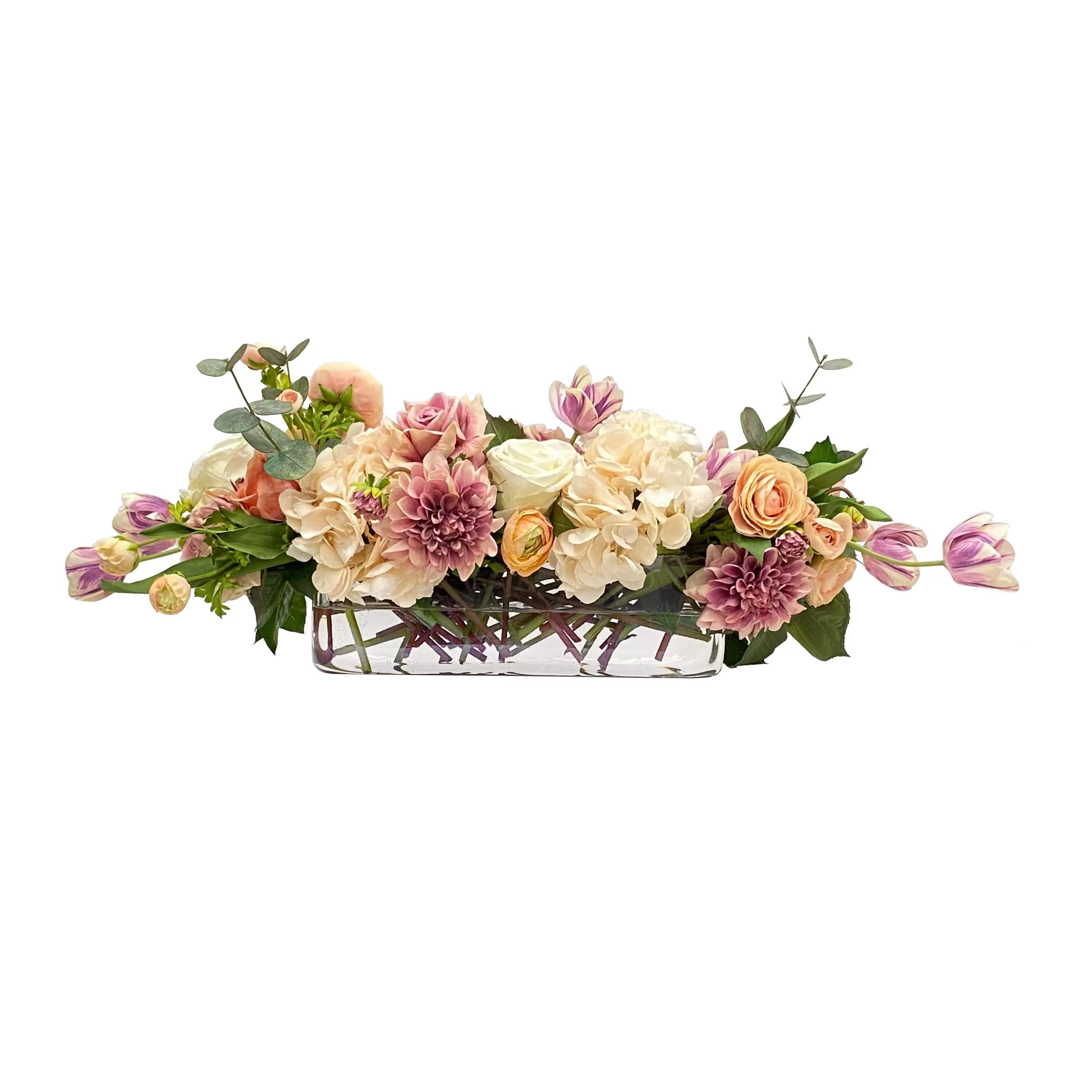 Best Cafe Au Lait Combo in Vase 30" wide Real Touch Floral Arrangements | Cafe Au Lait