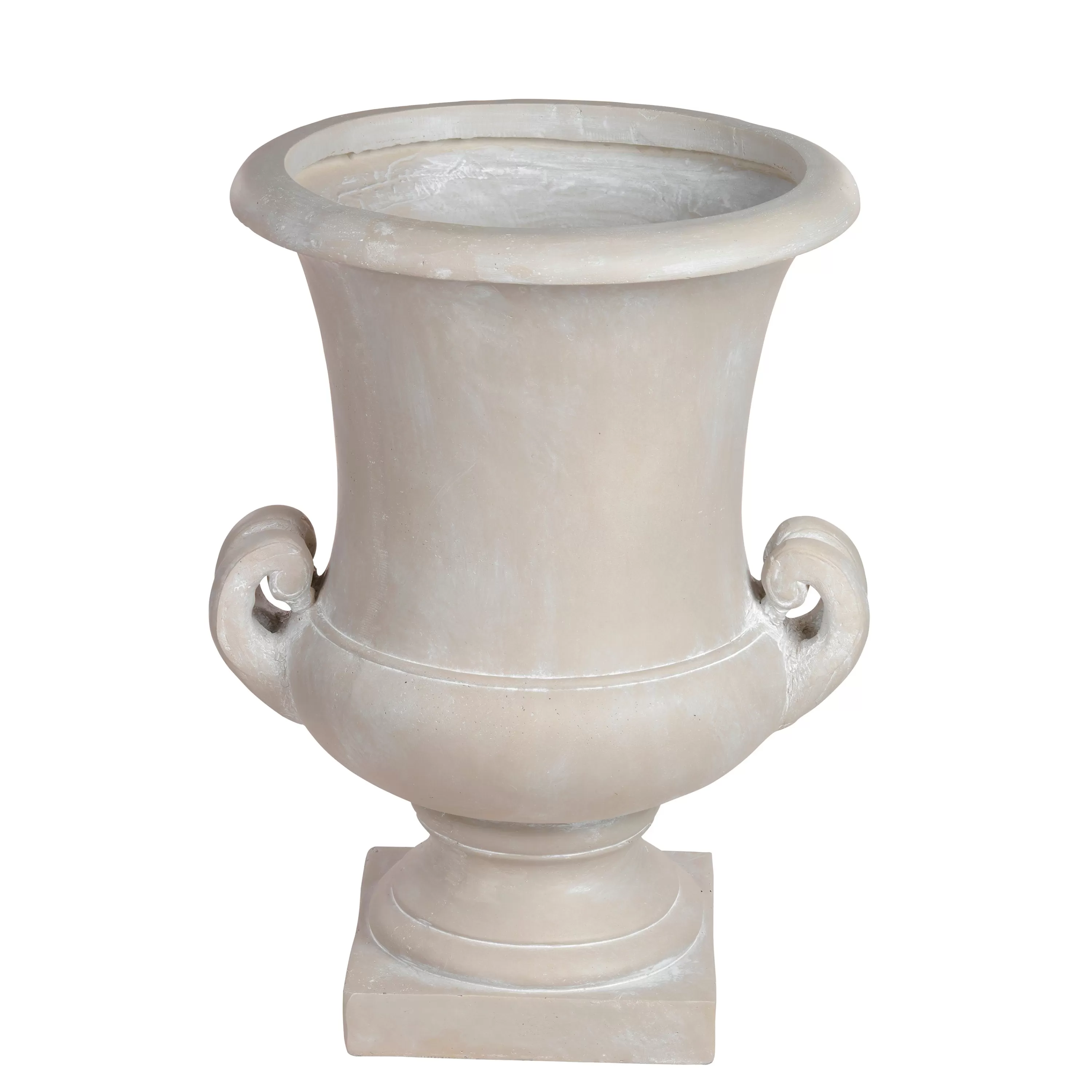 Online CLASSIC STONECAST URN WITH HANDLE 21" Decorative Vases | Outdoor Patio