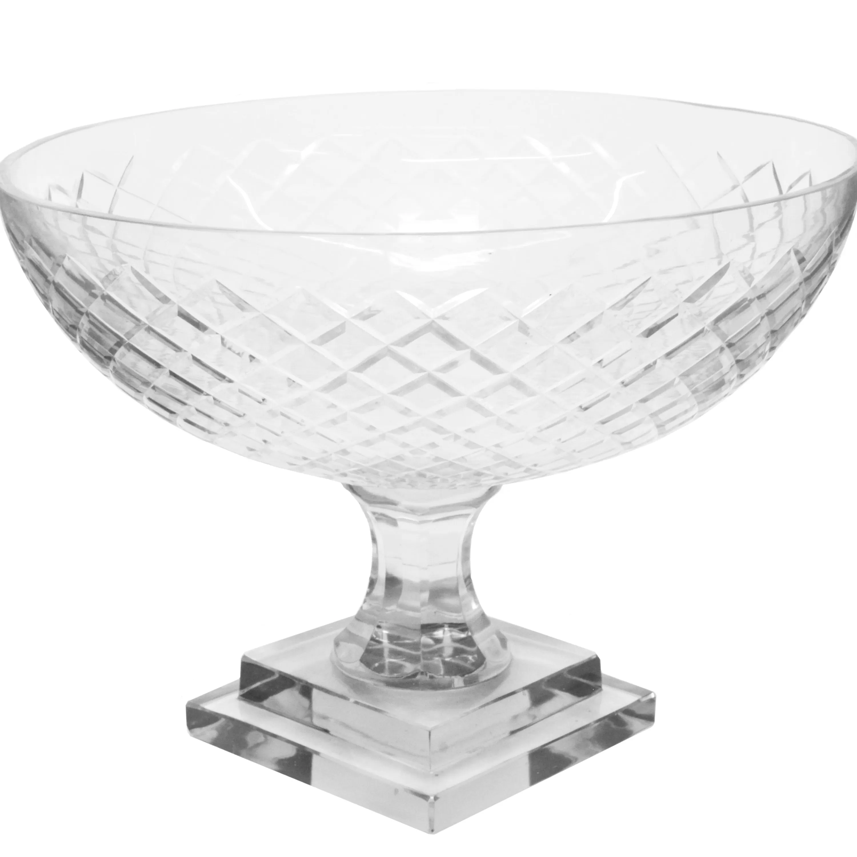 Cheap DIAMOND CUT BOWL 10'' Decorative Vases | Bianco