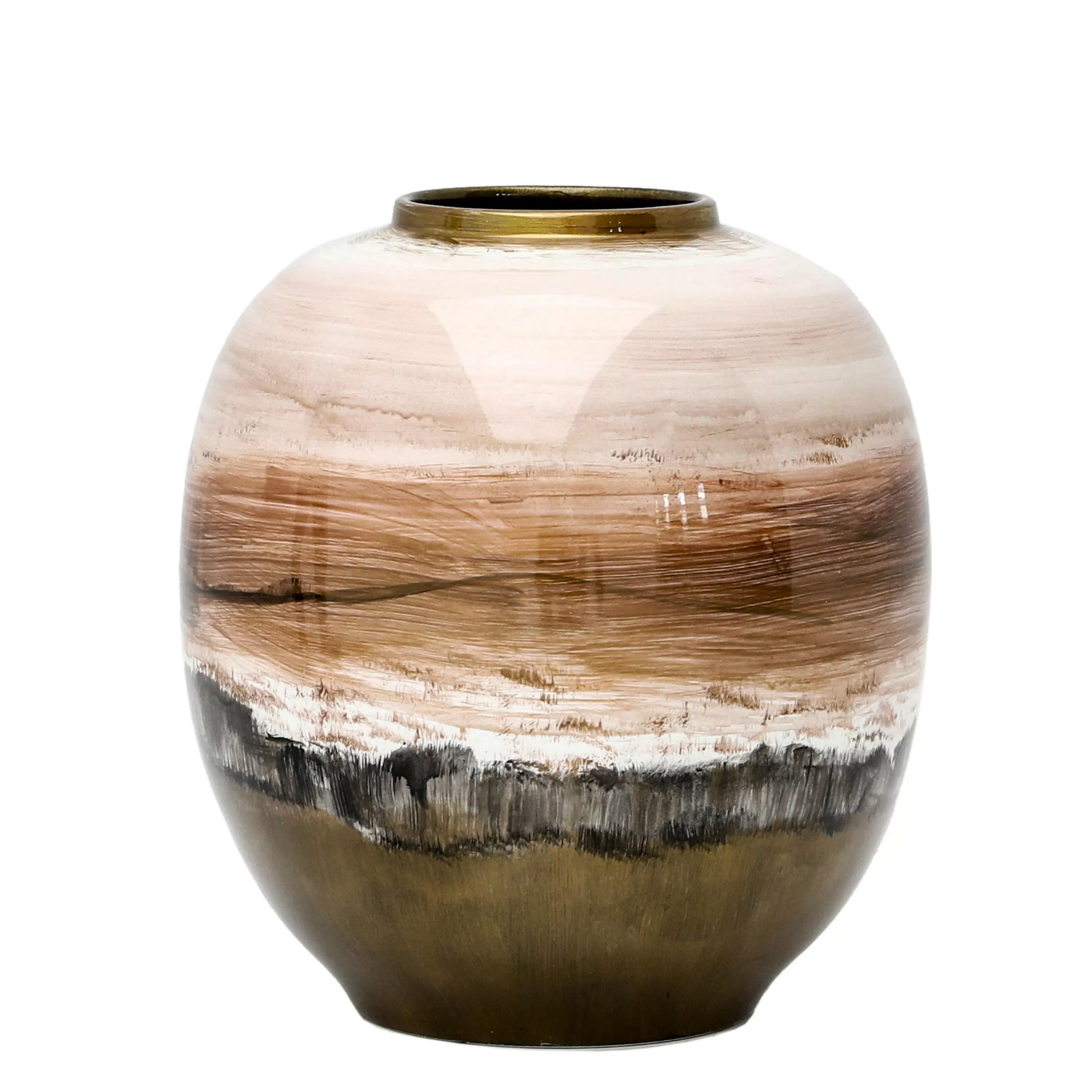 Clearance Earth-tone Pot 12" Painters Collection Vases | Decorative Vases