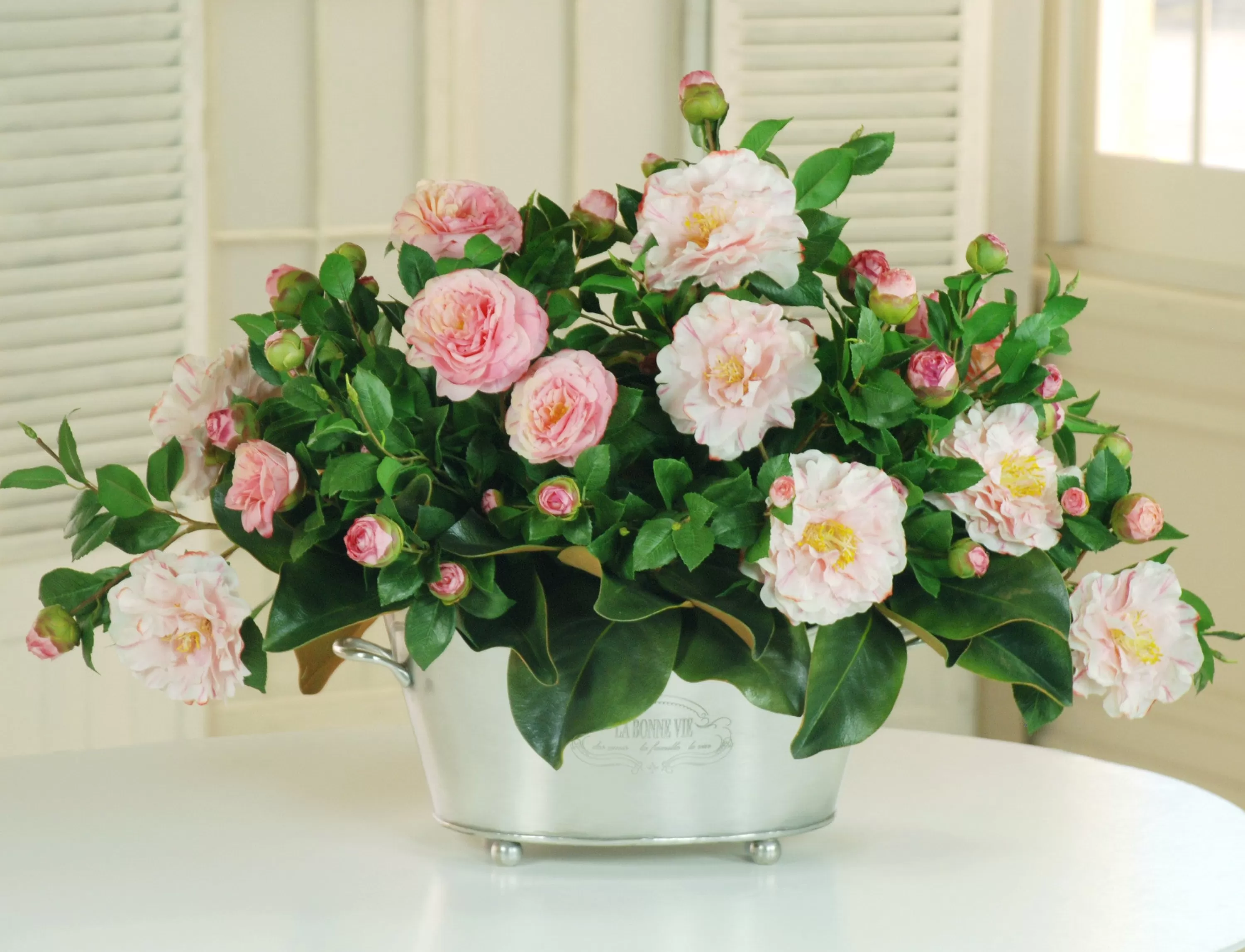 Flash Sale GARDEN CAMELLIA CENTERPIECE (DP556-PK) Dining Centerpieces | Tabletop