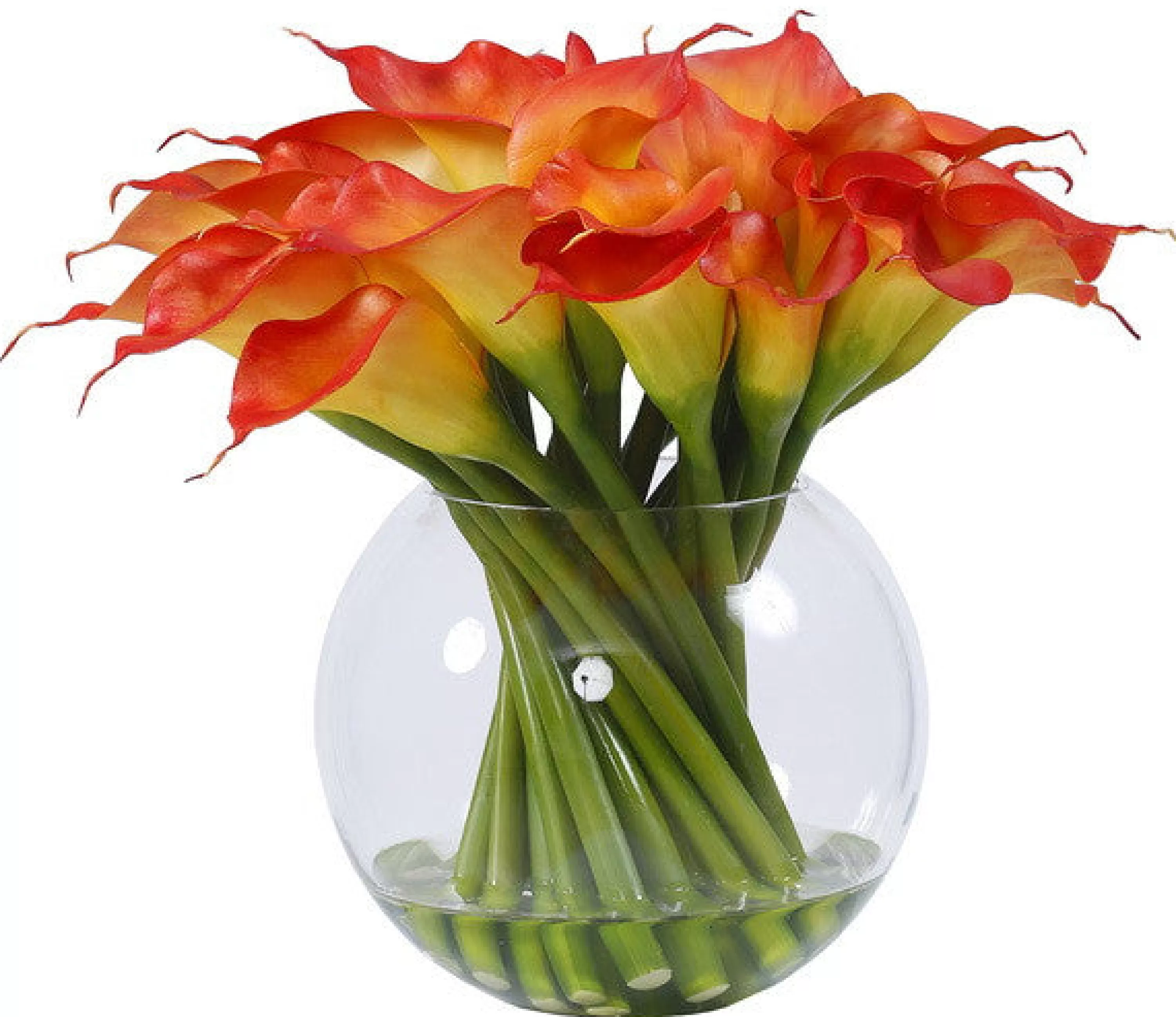 Outlet GLASS CALLA LILY 14.5" Dining Centerpieces | Tabletop