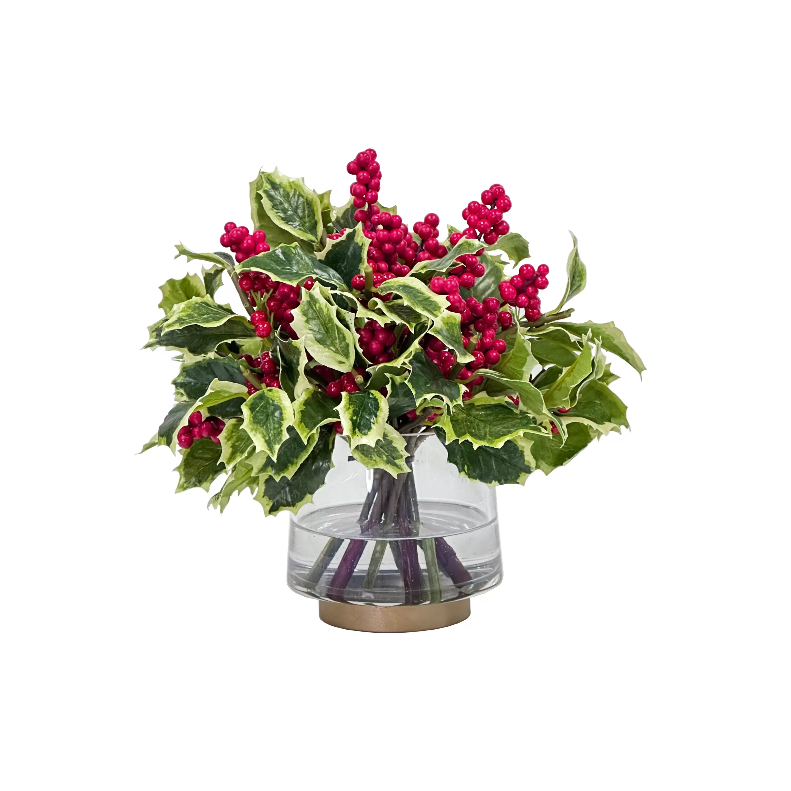 Best Holly Berry in Glass 12" Our Favorite Holiday Decor