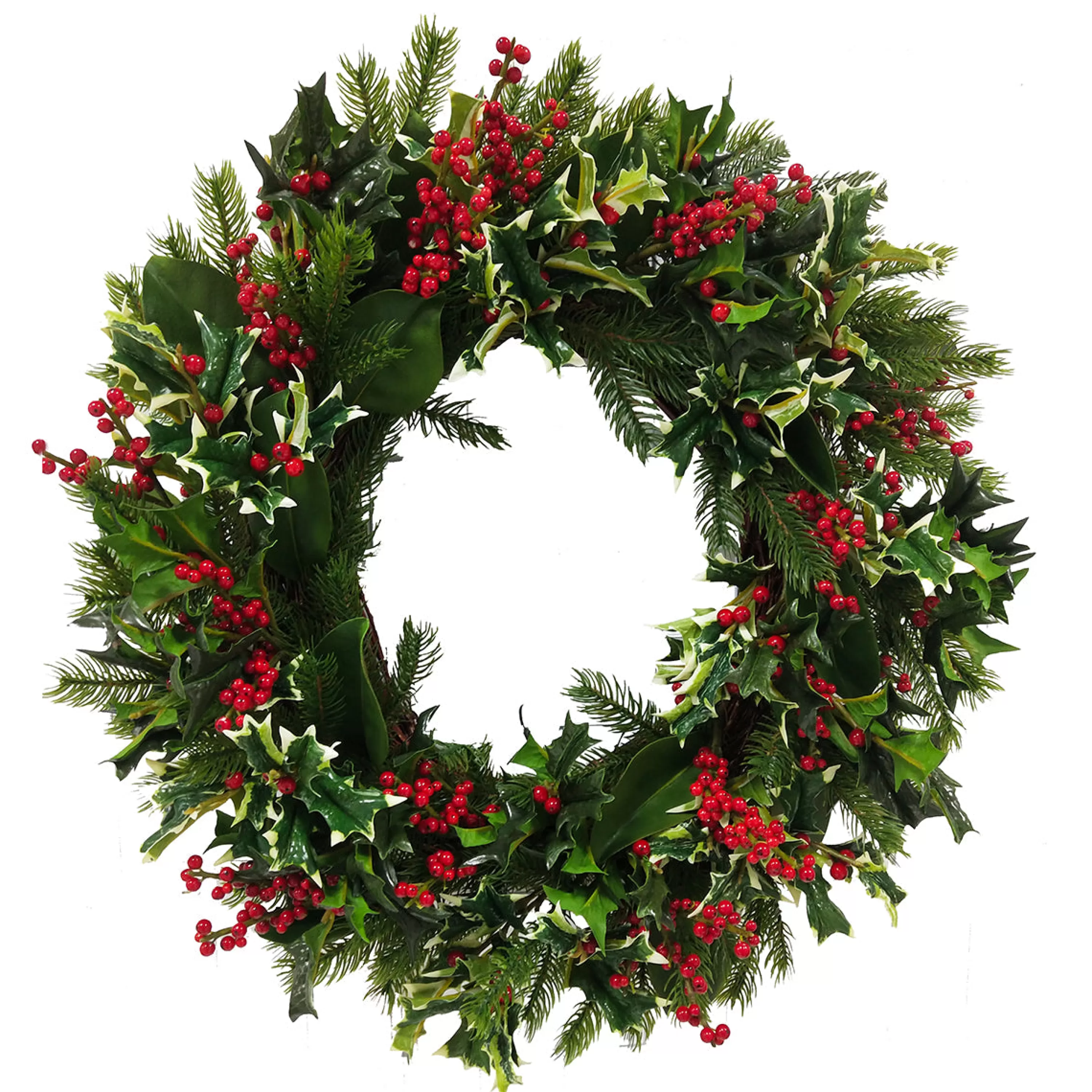 Cheap Holly Holiday Wreath 30" Wreaths & Garlands | Wreaths & Garlands