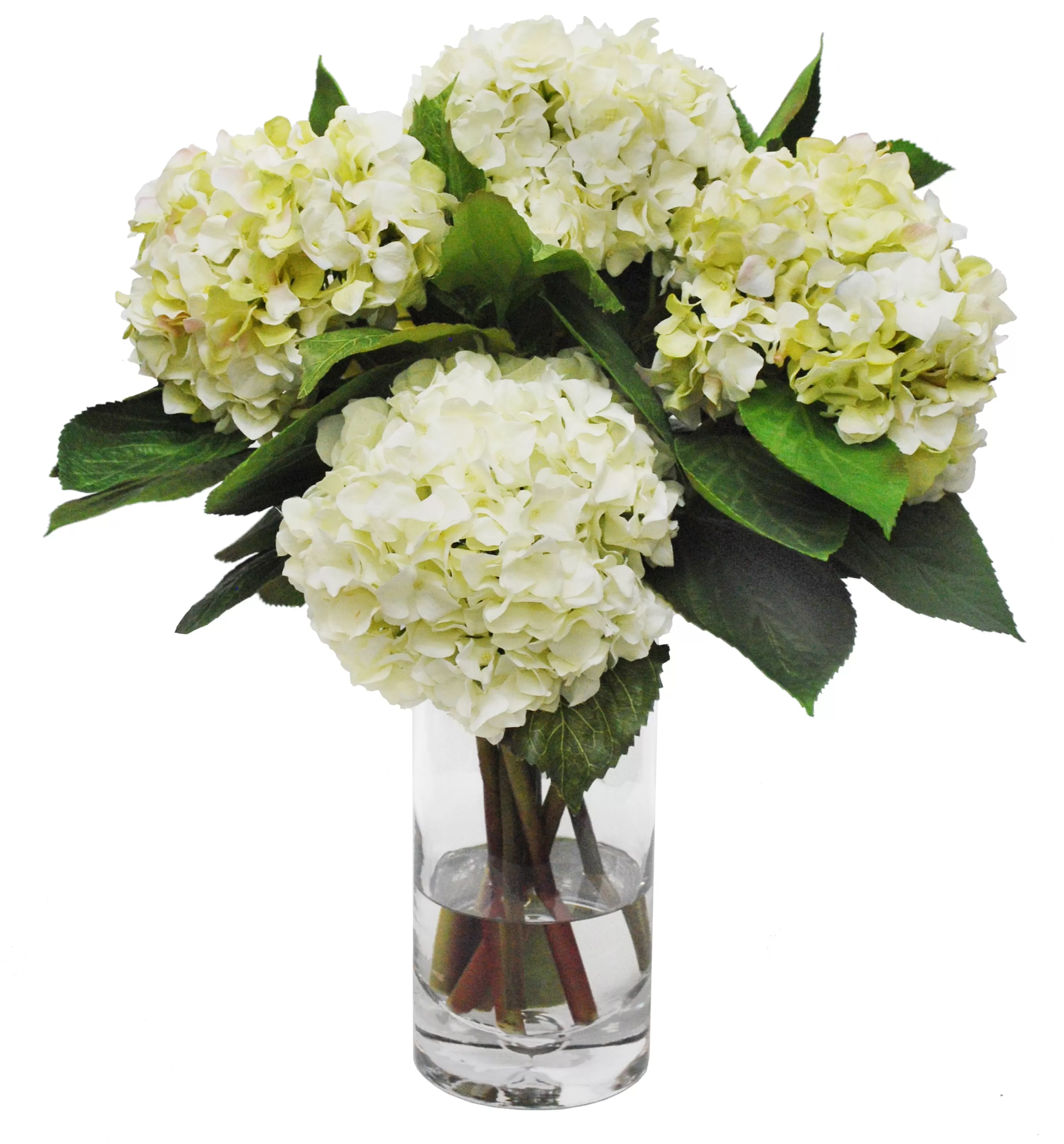 Fashion Hydrangea in Glass Vase 20" Tabletop