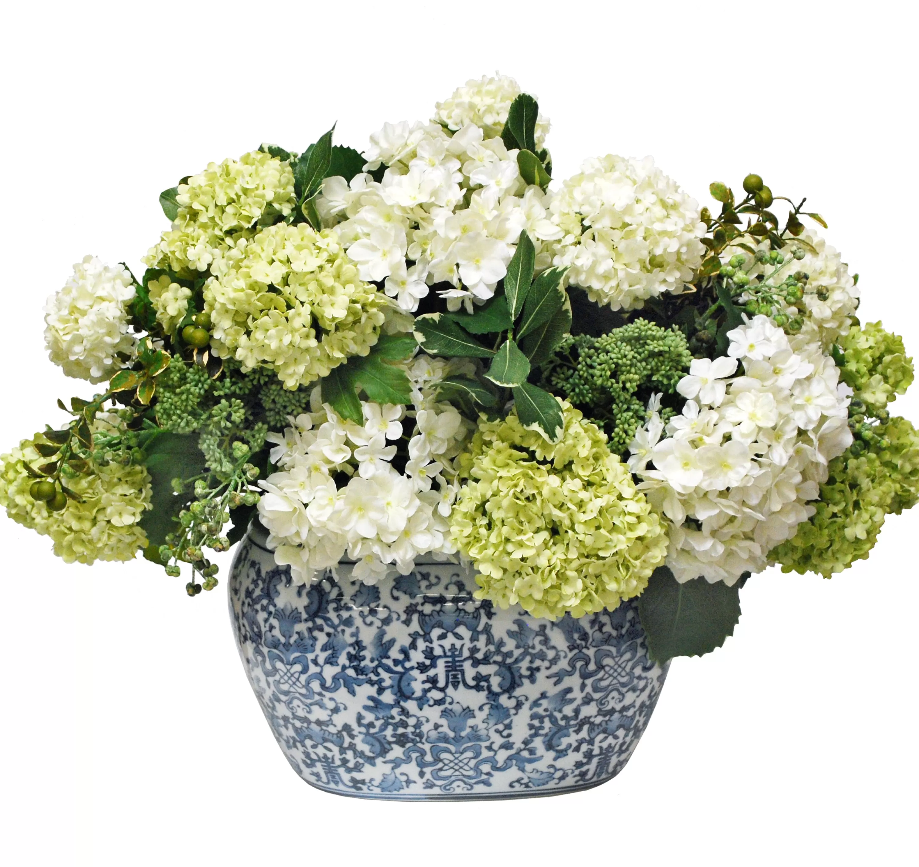 Fashion Hydrangea in Oval Planter 25" Tabletop