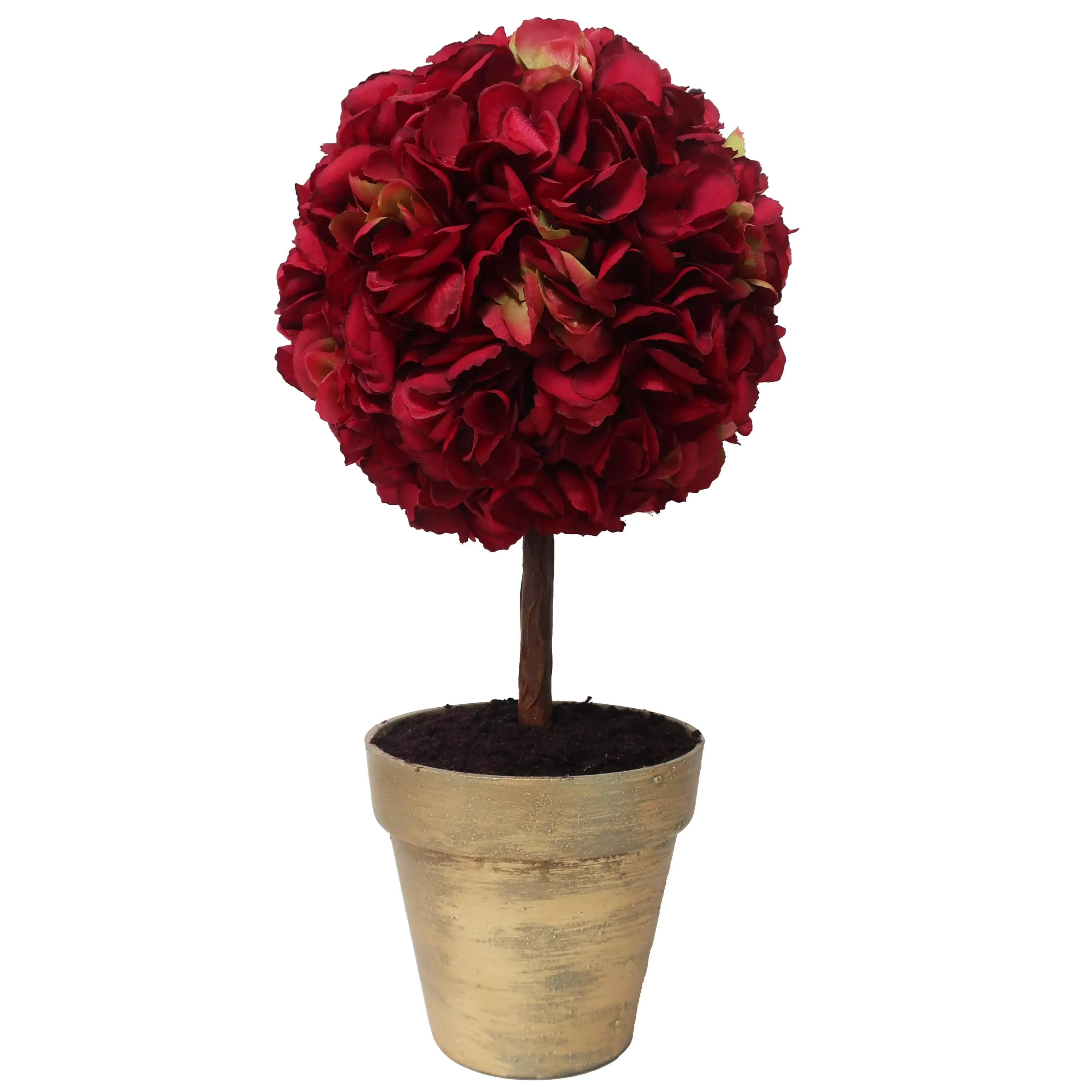 Discount Hydrangeas in Golden Pot 21.5" Our Favorite Holiday Decor