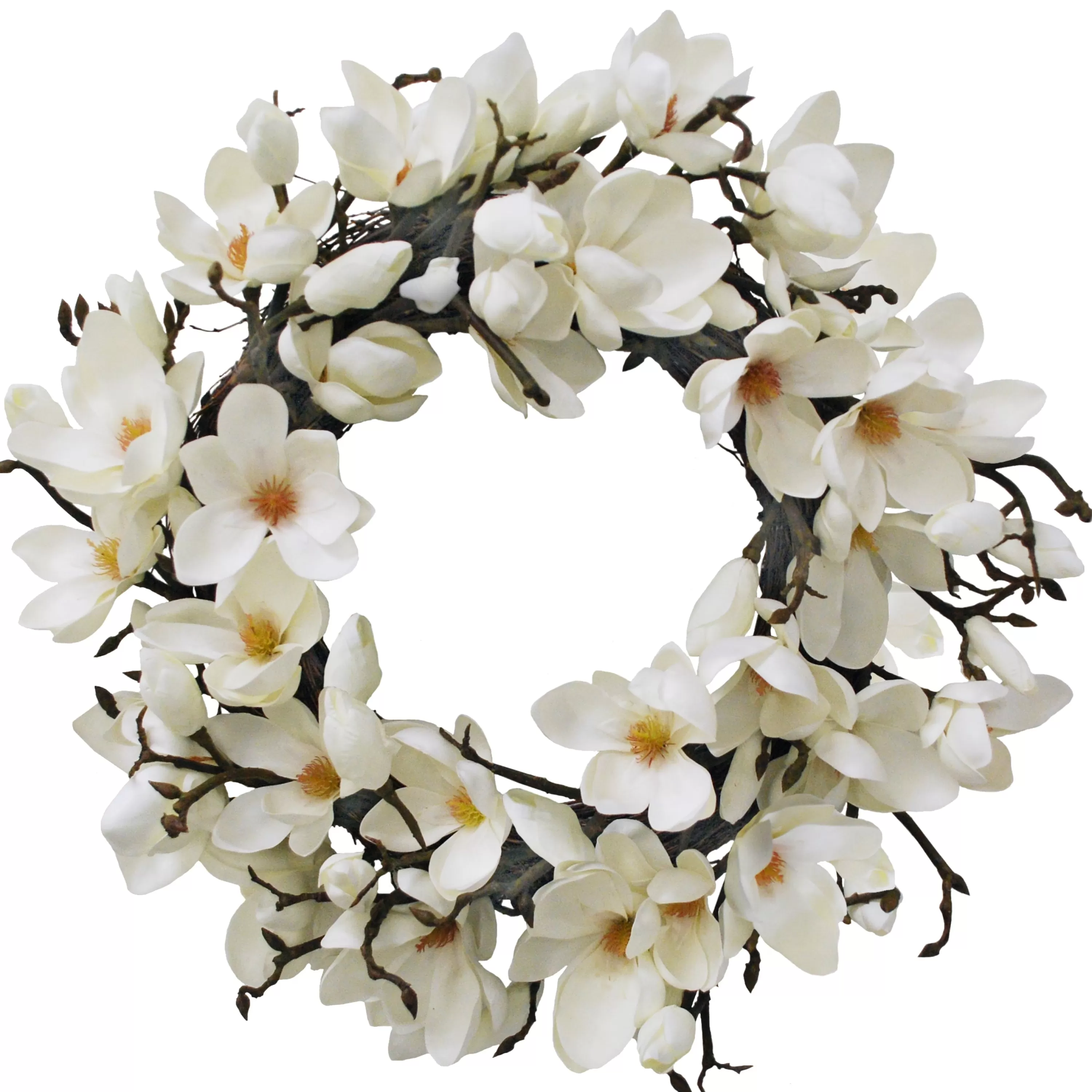 Store JAPANESE MAGNOLIA WREATH 24" Wreaths & Garlands | Wreaths & Garlands