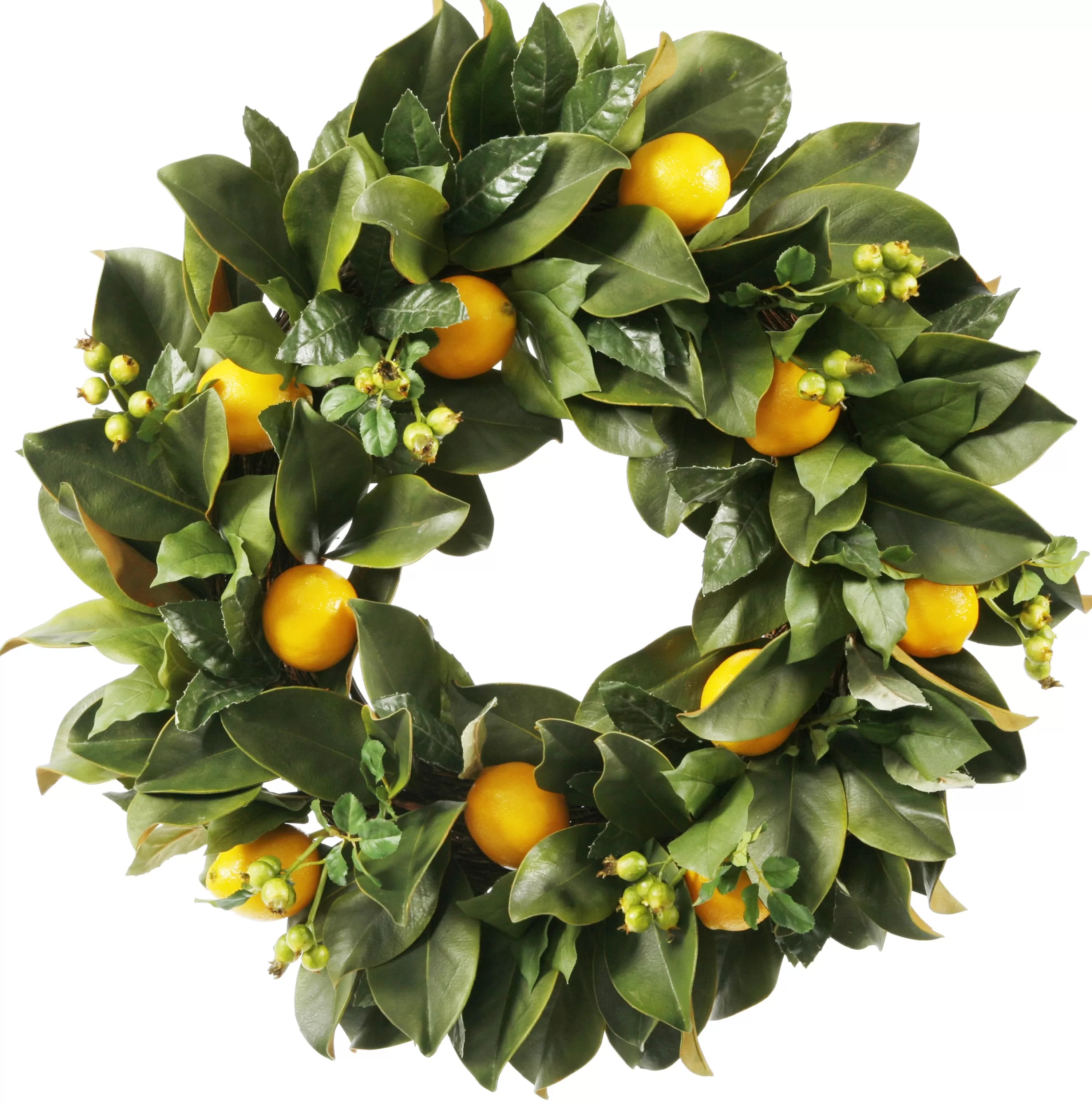 Flash Sale Lemon Citrus Wreath 24" Wreaths & Garlands | Wreaths & Garlands