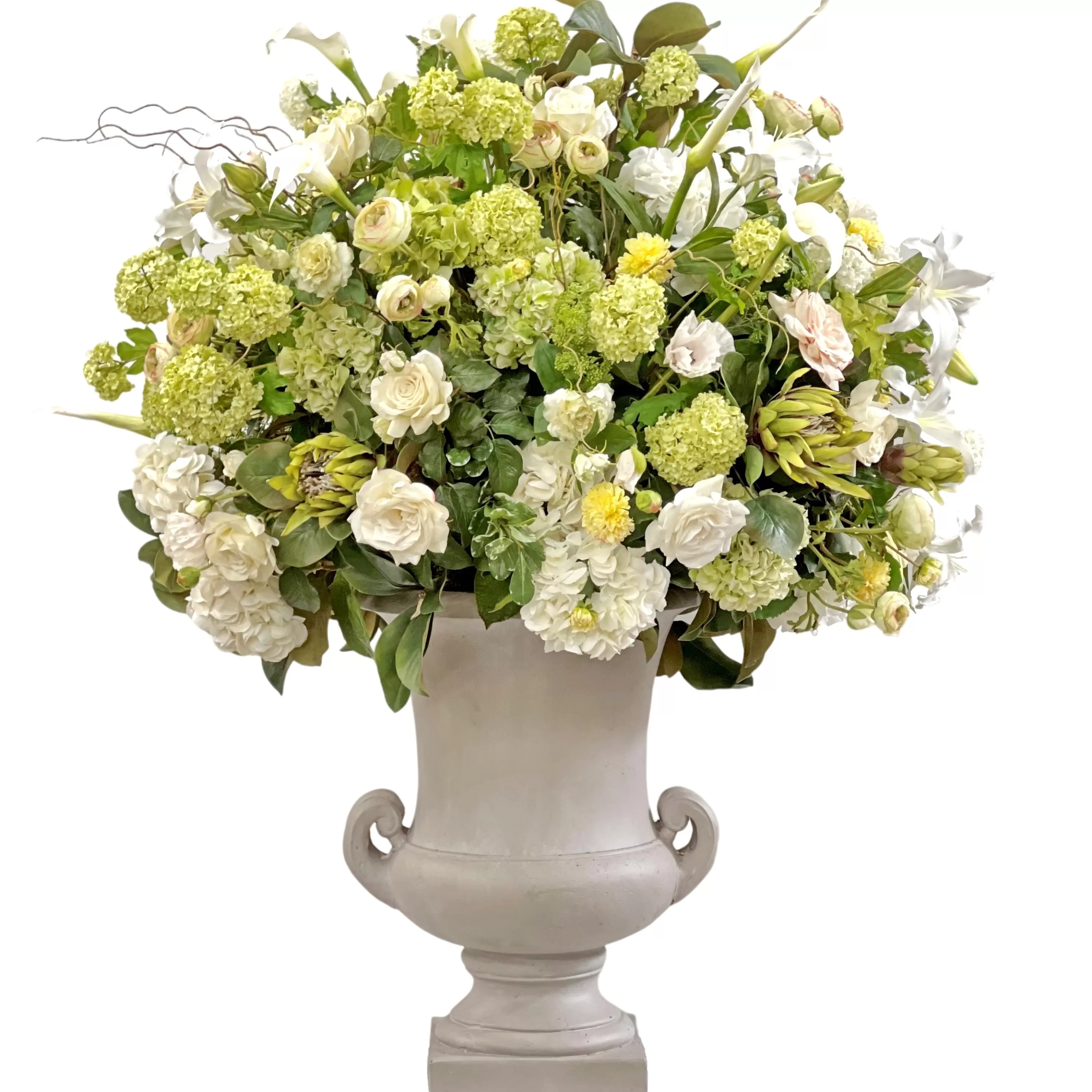 Cheap Lily Hydrangea Rose Mix Centerpiece 69" Architectural Icons