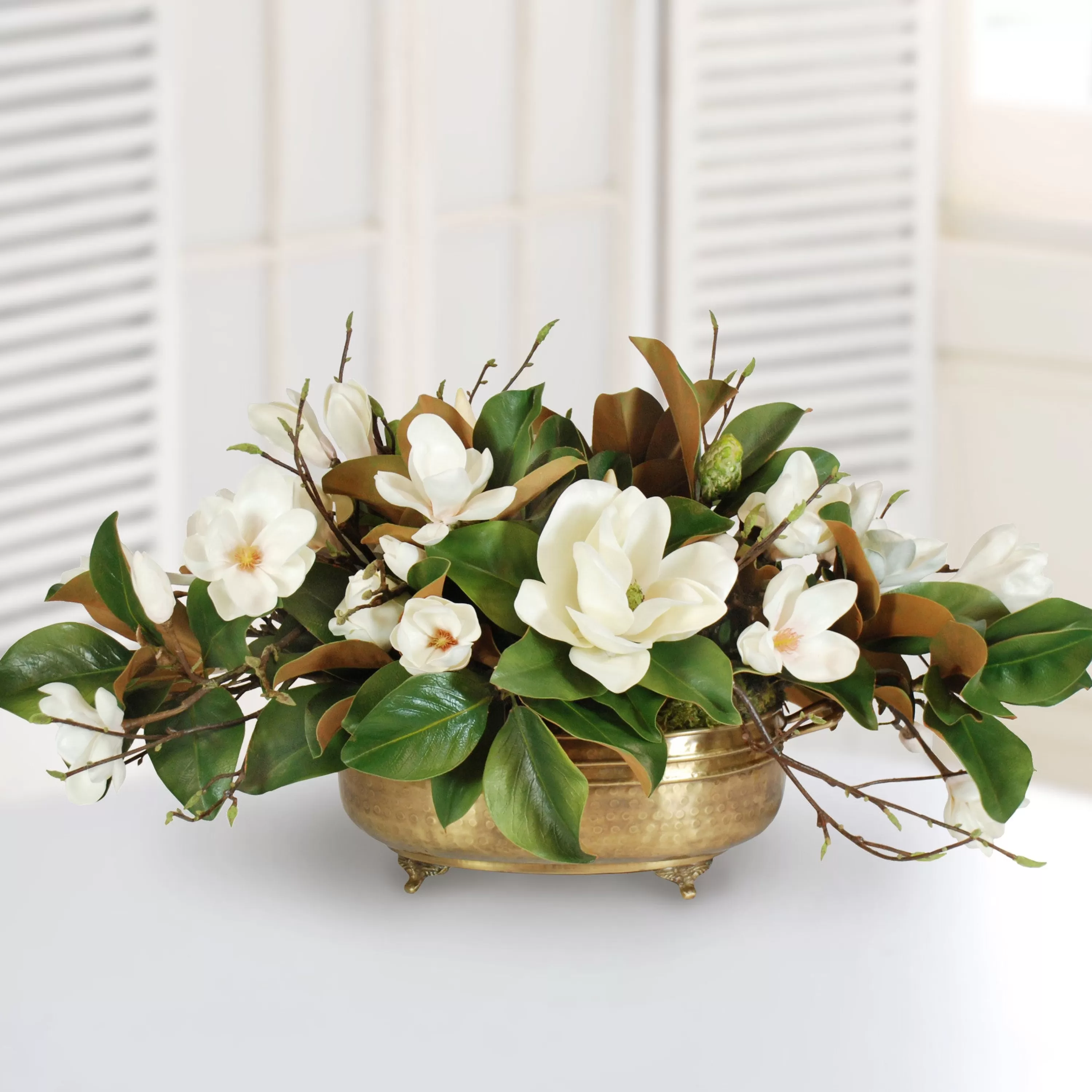 Discount MAGNOLIA CENTERPIECE (WHD067-CH) Dining Centerpieces