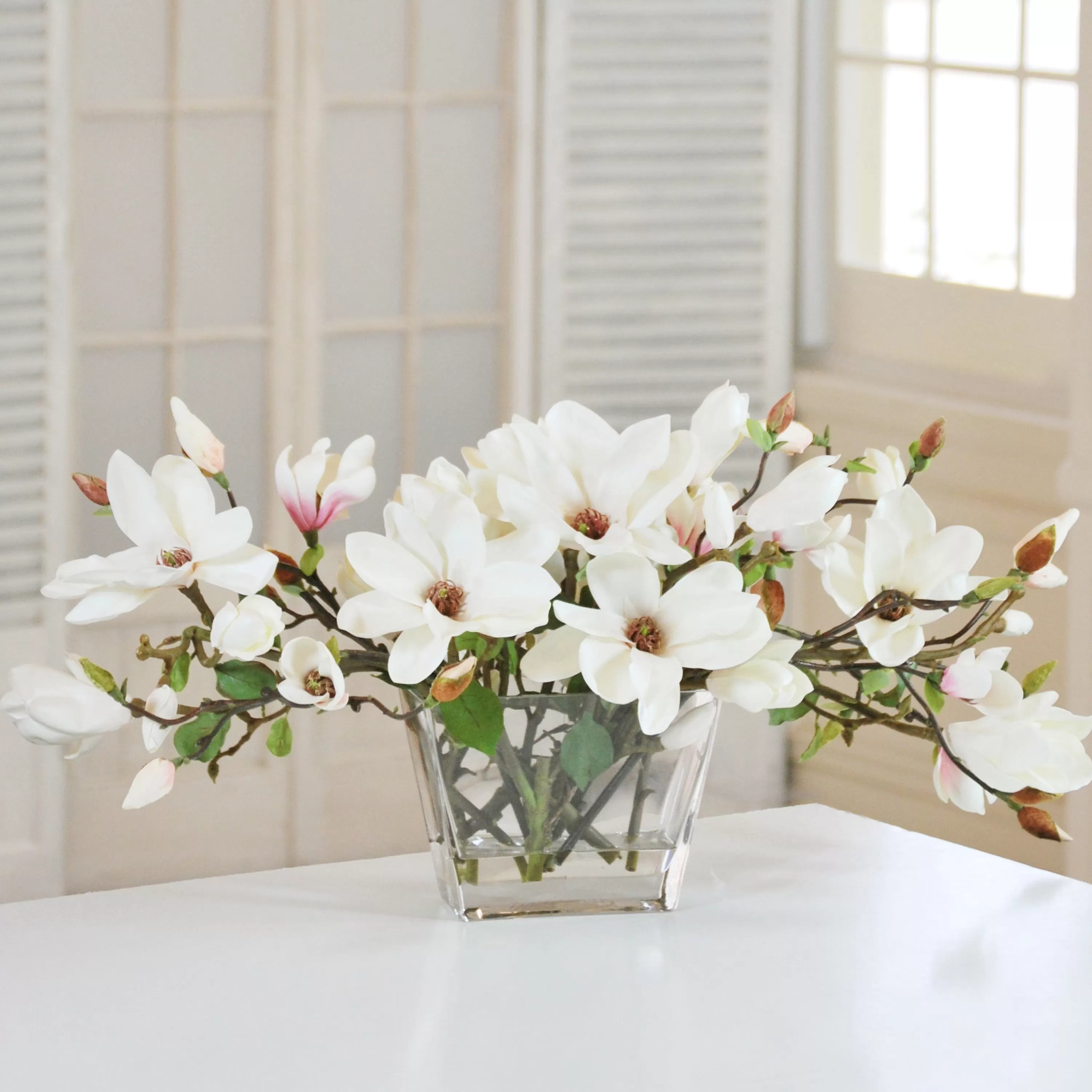 Store MAGNOLIA CENTERPIECE (WHJSB128-WHGR) Dining Centerpieces | Tabletop