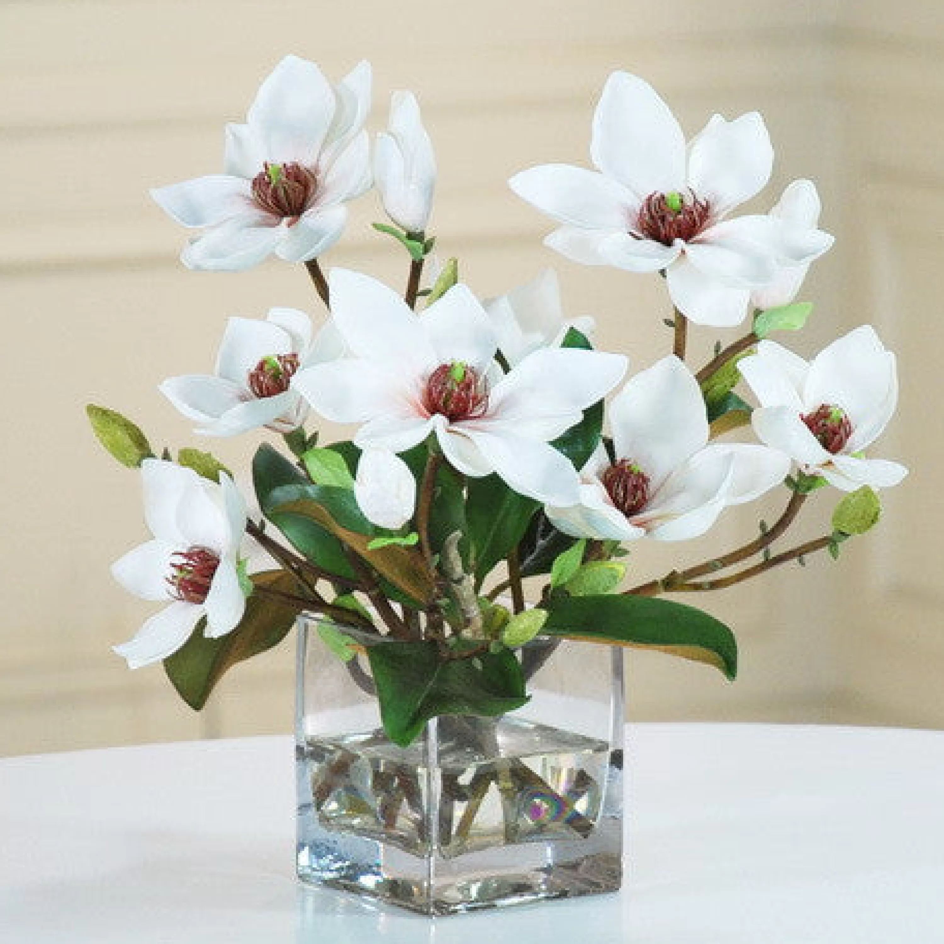 Best MAGNOLIA W/ FOLIAGE CUBE Vanity | Our Favorite Holiday Decor