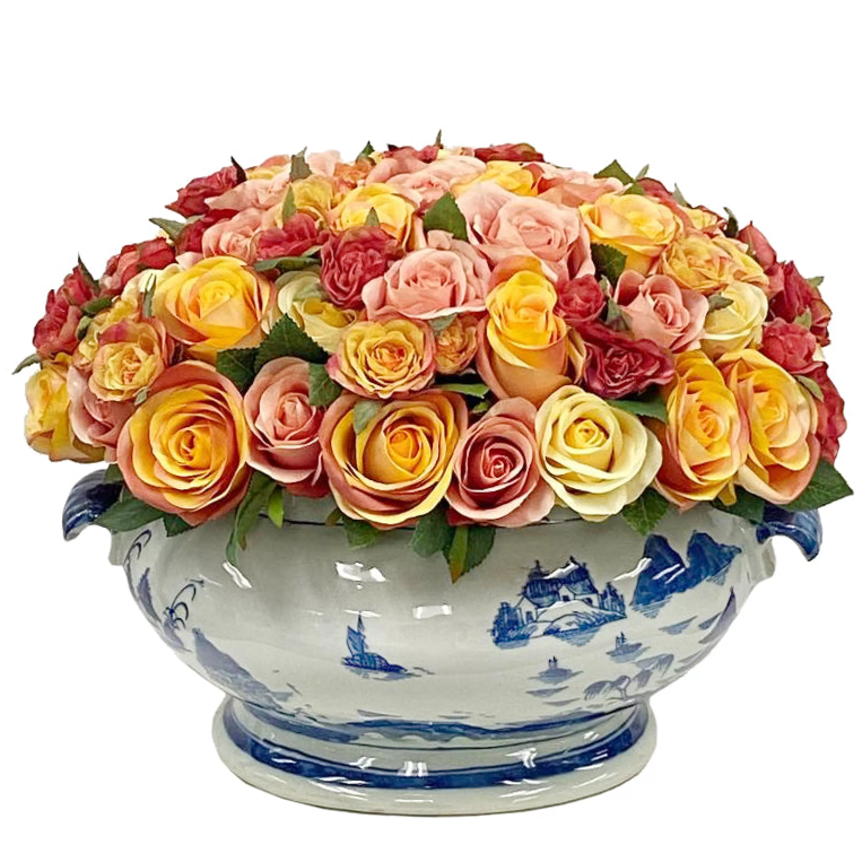 Hot MIXED ROSE CENTERPIECE 11" Dining Centerpieces | Highland Park