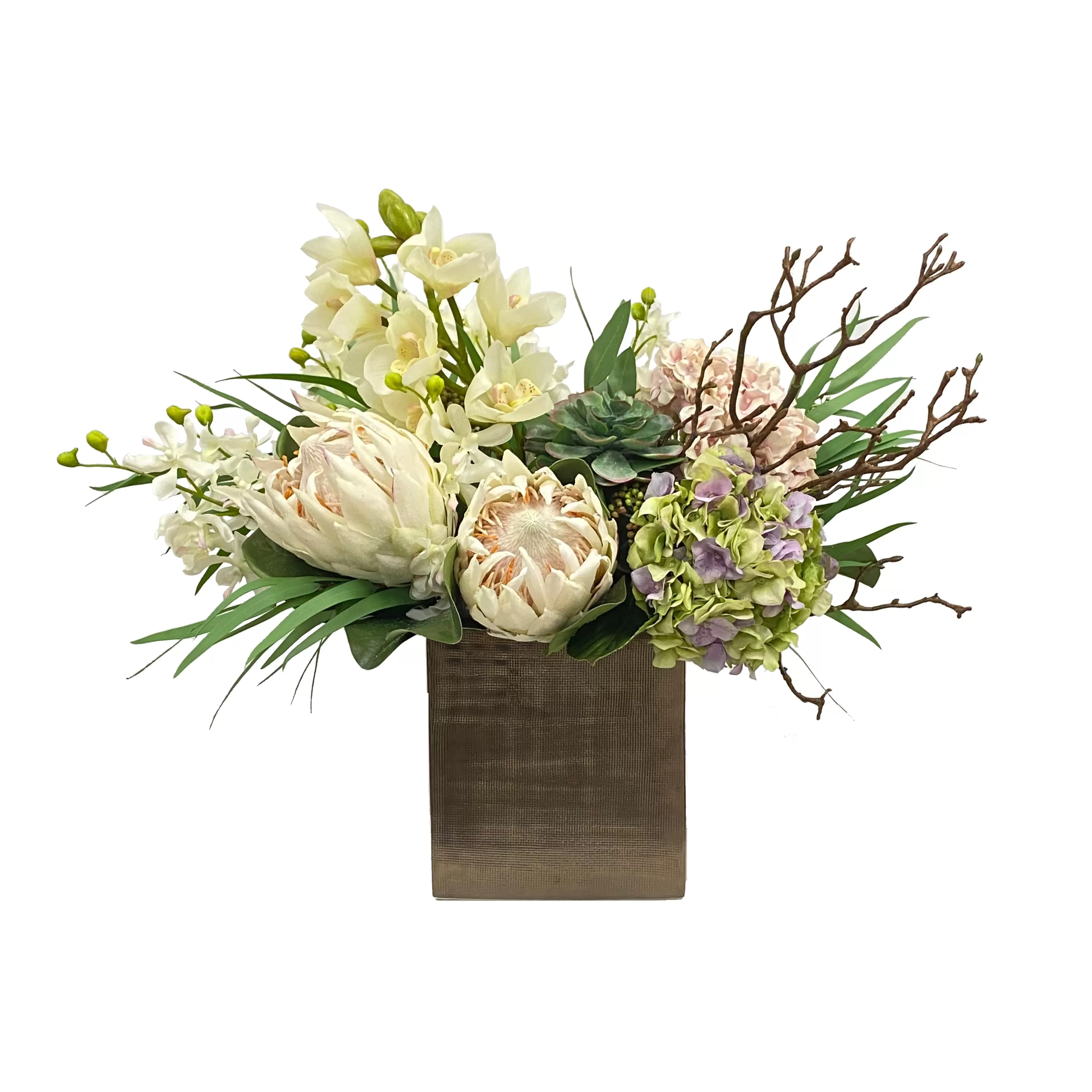 Flash Sale Orchid & Protea in Artisanal Planter 22" Tabletop