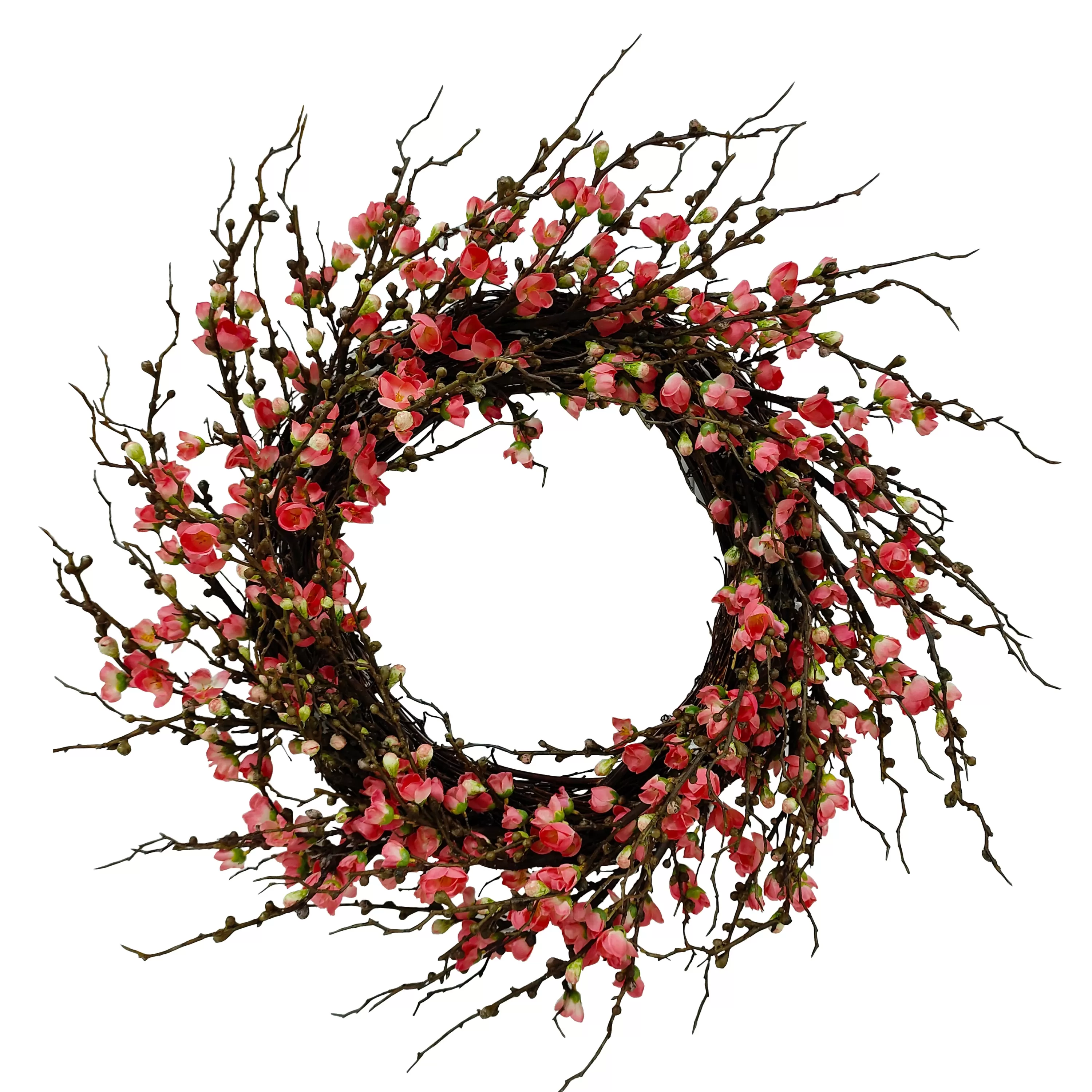 Fashion Peach Blossom Wreath 24" Wreaths & Garlands | Wreaths & Garlands