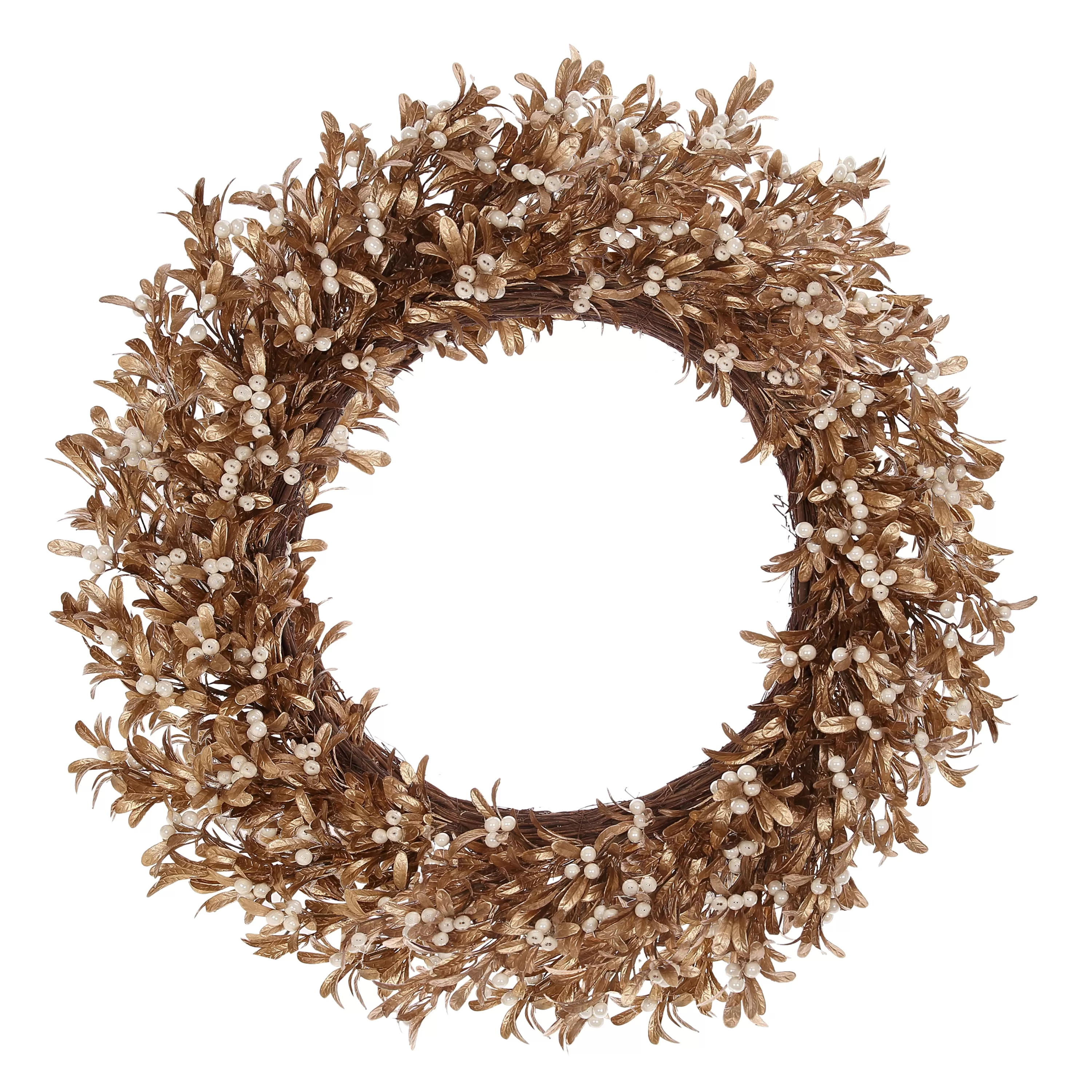 Store Pearl Mistletoe Wreath 30" Wreaths & Garlands | Wreaths & Garlands