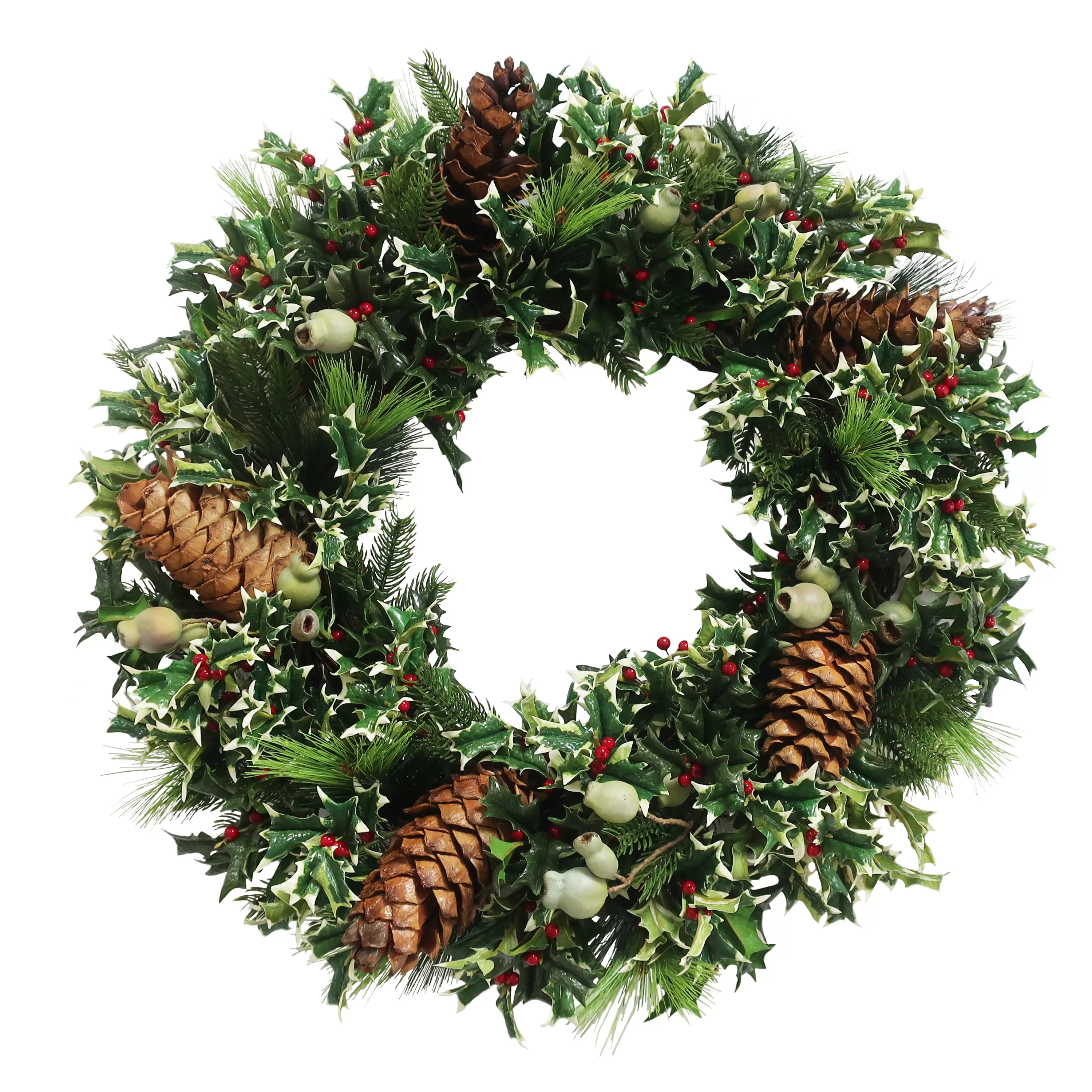 Flash Sale Pointed Holly Wreath 30" Wreaths & Garlands | Wreaths & Garlands