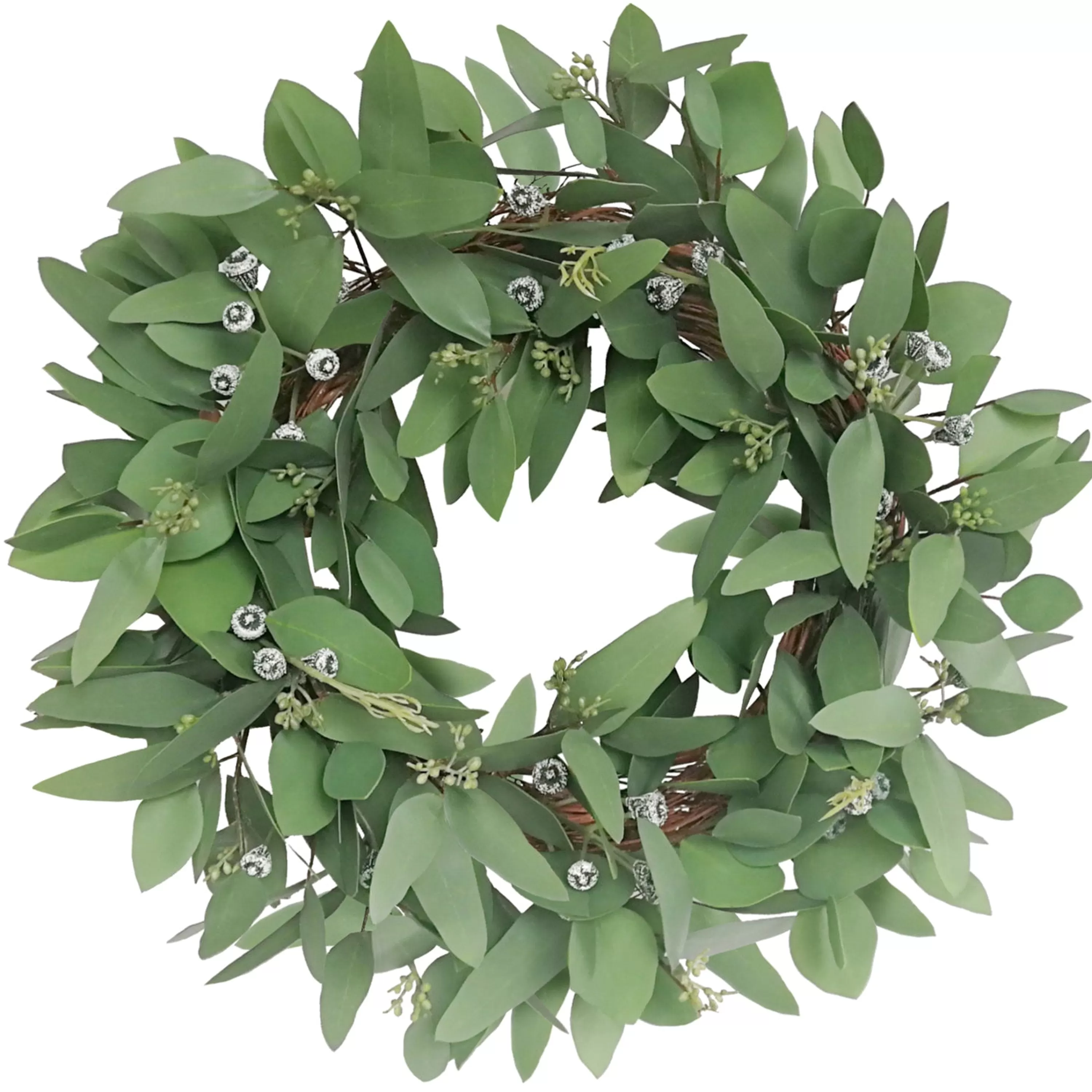 Cheap Seeded Eucalyptus Wreath 20" Wreaths & Garlands | Wreaths & Garlands