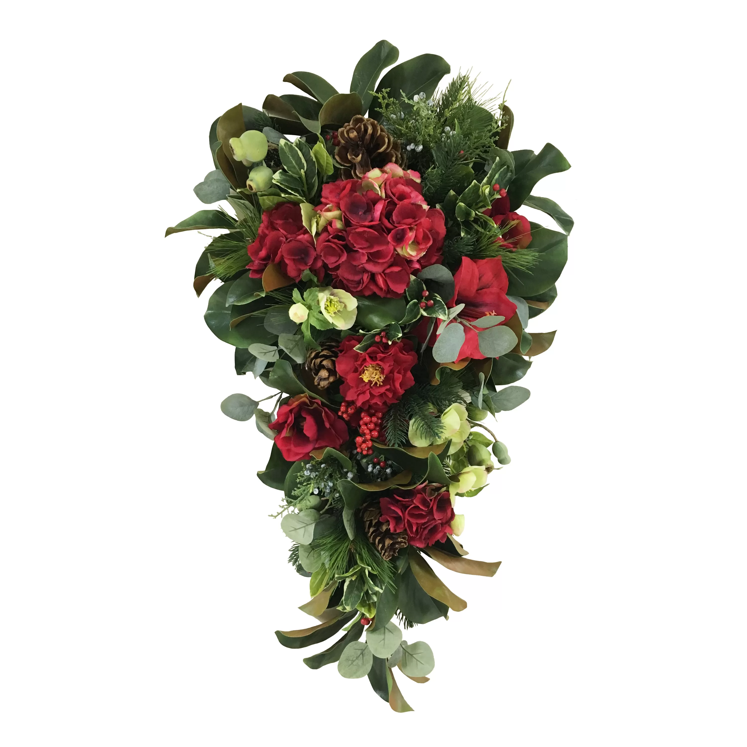 Cheap Teardrop Hydrangea & Amaryllis 36" Wreaths & Garlands | Wreaths & Garlands