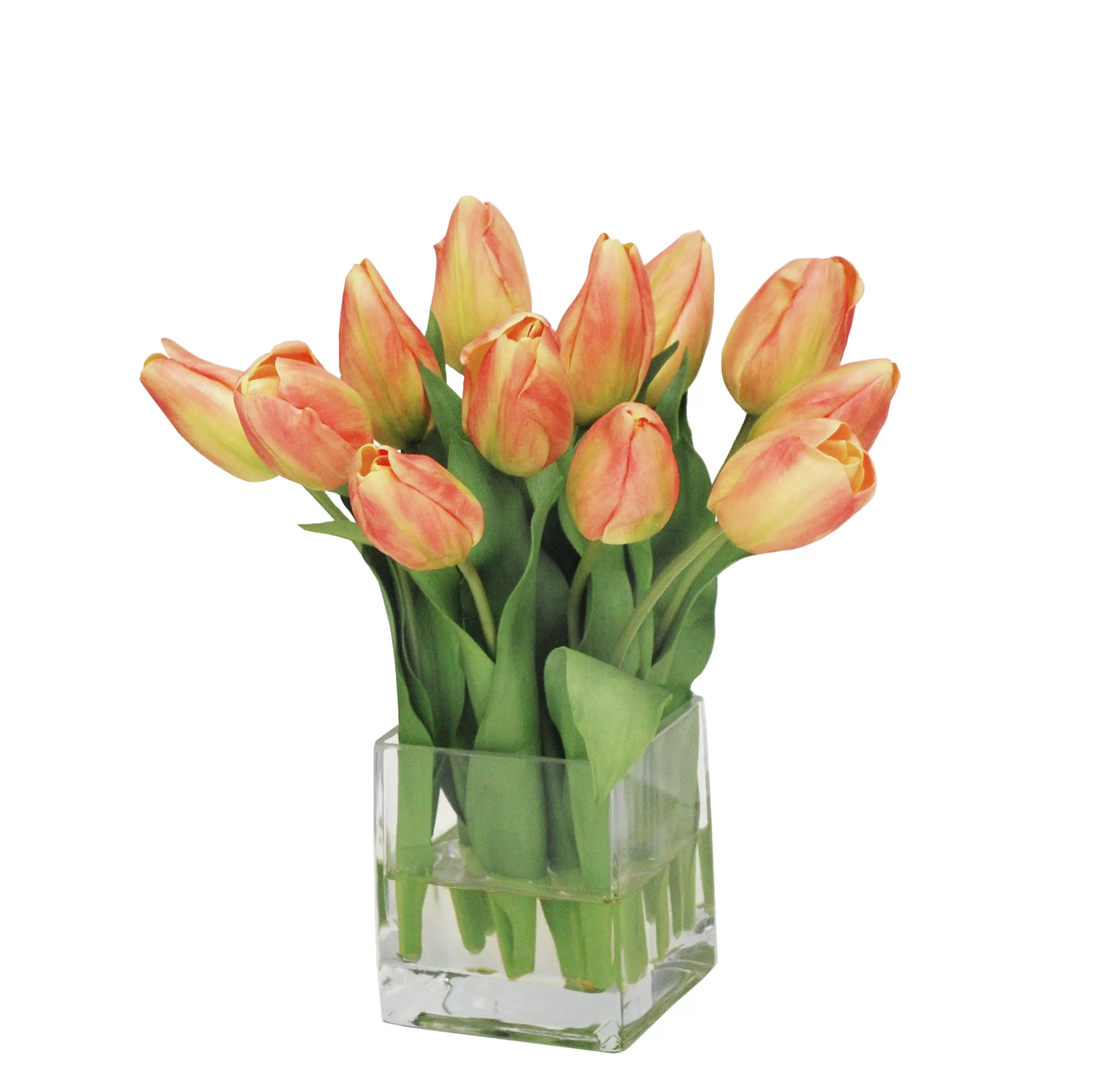 Cheap Tulips in Vase 13" Vanity